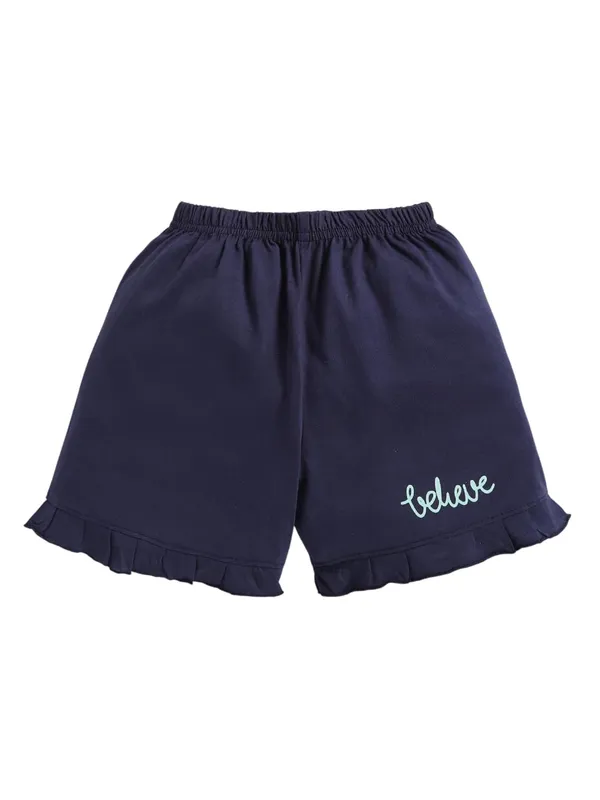Green_And_Navy_Cotton_T-Shirt_Shorts_Set_For_Girls