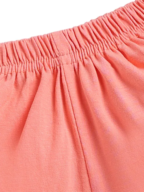Pink_And_Orange_Cotton_T-Shirt_Shorts_Set_For_Girls