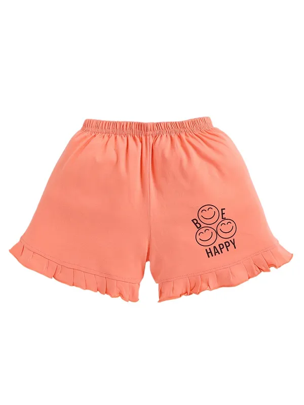 Pink_And_Orange_Cotton_T-Shirt_Shorts_Set_For_Girls