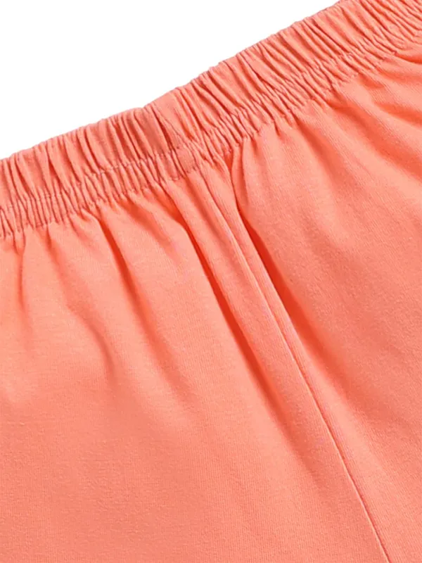 Pink_And_Orange_Cotton_T-Shirt_Shorts_Set_For_Girls