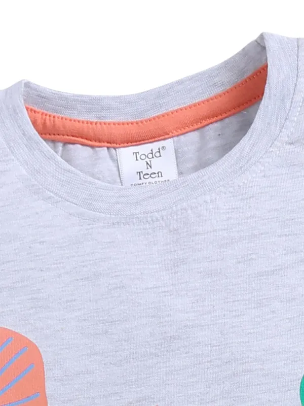 Grey_And_Orange_Cotton_T-Shirt_Shorts_Set_For_Girls