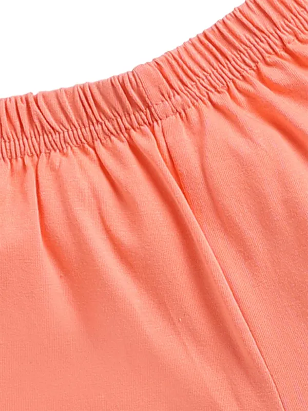Grey_And_Orange_Cotton_T-Shirt_Shorts_Set_For_Girls