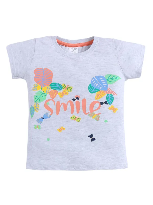 Grey_And_Orange_Cotton_T-Shirt_Shorts_Set_For_Girls
