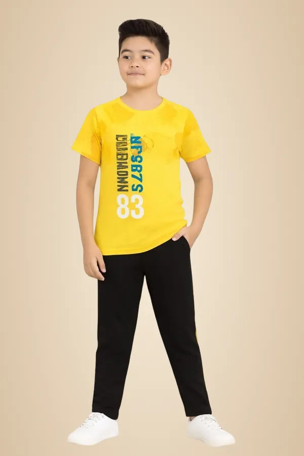 Yellow_And_Black_Cotton_T-Shirt_Track_Pant_Joggers_Set_For_Boys