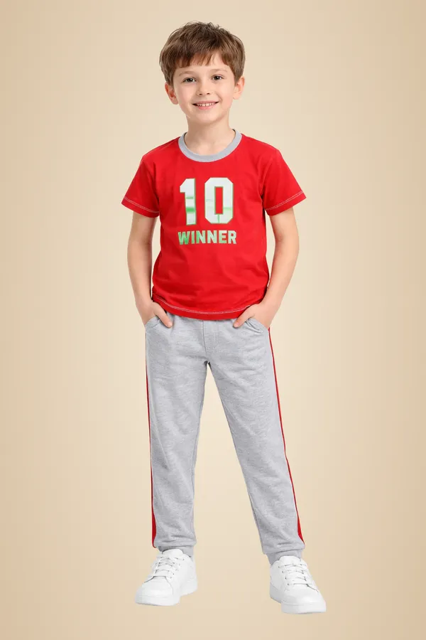 Red_Cotton_T-Shirt_Track_Pant_Joggers_Set_For_Boys