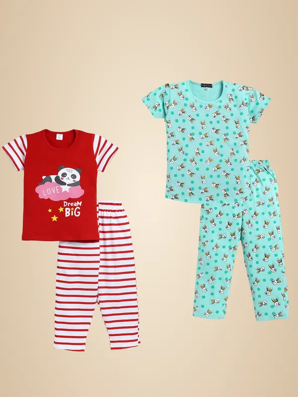 Multicolor_Cotton_T-Shirt_Pajama_Night_Suit_Combo_For_Girls_Pack_Of_2