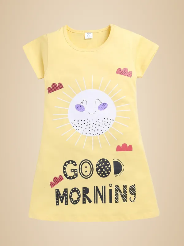 Yellow_Cotton_Nighty_For_Girls