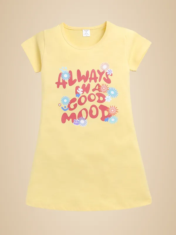 Yellow_Cotton_Nighty_For_Girls