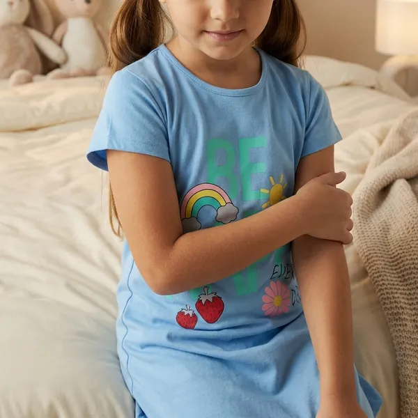 Blue_Cotton_Nighty_For_Girls