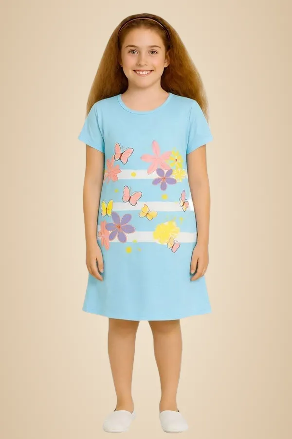 Blue_Cotton_Nighty_For_Girls