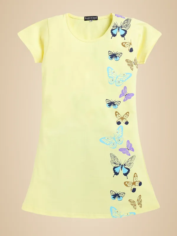 Yellow_Cotton_Nighty_For_Girls