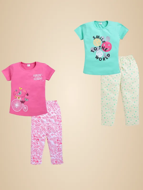Multicolor_Cotton_T-Shirt_Pajama_Night_Suit_Combo_For_Girls_Pack_Of_2