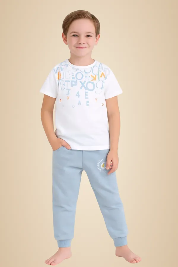 White_Cotton_T-Shirt_Track_Pant_Joggers_Set_For_Boys