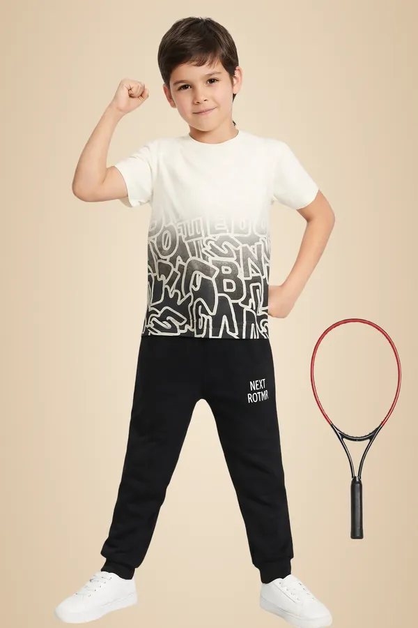 Cream_Cotton_T-Shirt_Track_Pant_Joggers_Set_For_Boys