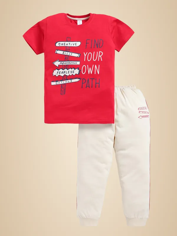 Off_White_And_Red_Cotton_T-Shirt_Track_Pant_Joggers_Set_For_Boys