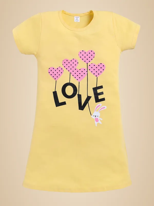 Yellow_Cotton_Nighty_For_Girls