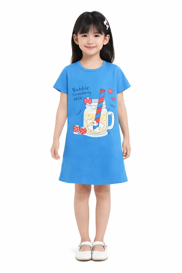 Blue_Cotton_Nighty_For_Girls