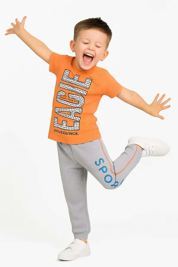 Peach_And_Grey_Cotton_T-Shirt_Track_Pant_Joggers_Set_For_Boys