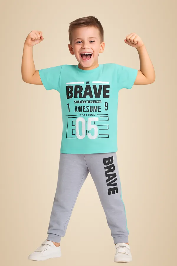 Teal_And_Grey_Cotton_T-Shirt_Track_Pant_Joggers_Set_For_Boys