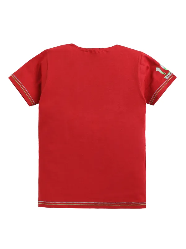 Red_Cotton_T-Shirt_Track_Pant_Joggers_Set_For_Boys