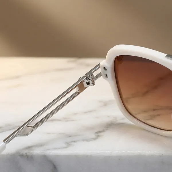 White_And_Brown_Aviator_Sunglasses_With_Gradient_Lens
