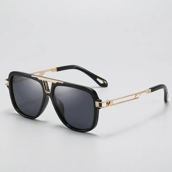 Gold_And_Black_Stylish_Aviator_Sunglasses_With_Metal_Frame_And_Accents