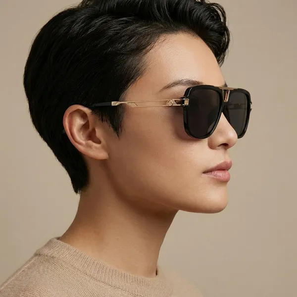 Gold_And_Black_Stylish_Aviator_Sunglasses_With_Metal_Frame_And_Accents