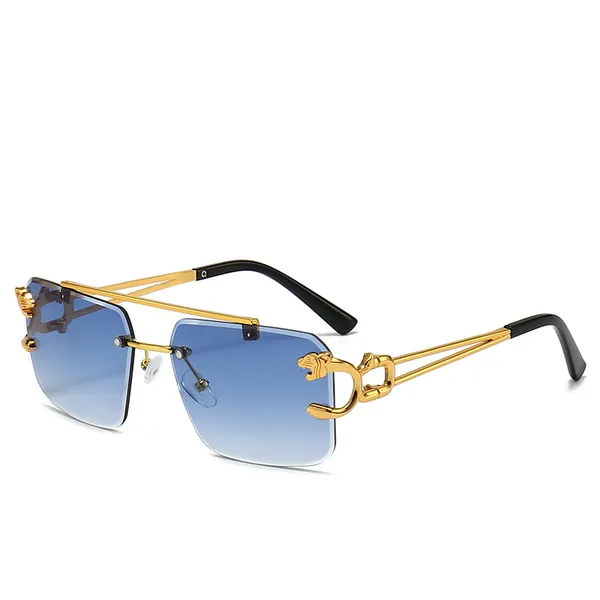 Gold_And_Blue_Luxury_Rimless_Gradient_Sunglasses_With_Metal_Frame