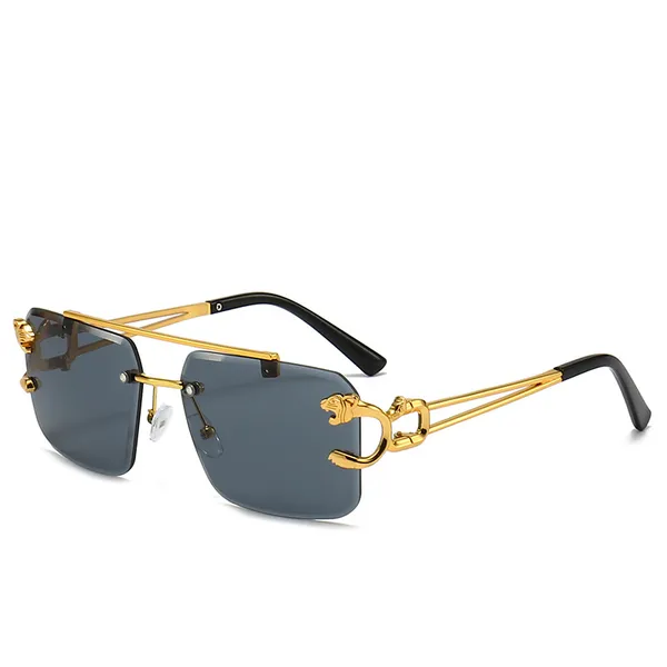 Blue_Luxury_Rimless_Square_Sunglasses_With_Frame_And_Tinted_Lenses