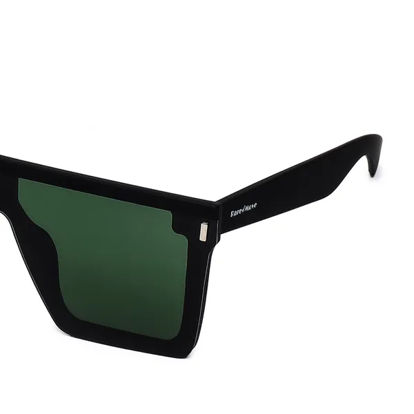Green_&_Black_Flat_Top_Oversized_Square_Sunglasses_With_Lenses_Frame