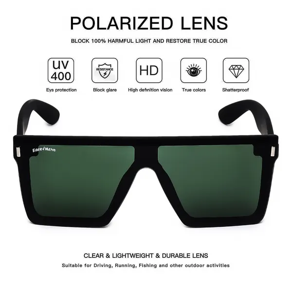 Green_&_Black_Flat_Top_Oversized_Square_Sunglasses_With_Lenses_Frame