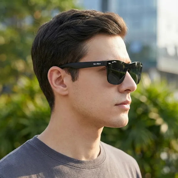 Green_Flat_Top_Oversized_Square_Sunglasses_With_Lenses_Frame