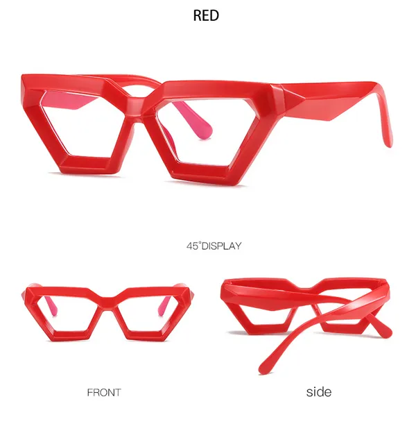 Red_Trendy_Geometric_Red_Frame_Clear_Lens_Fashion_Sunglasses