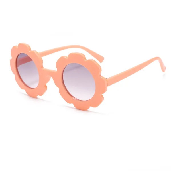 orange_Flower_Shaped_Kids_Sunglasses