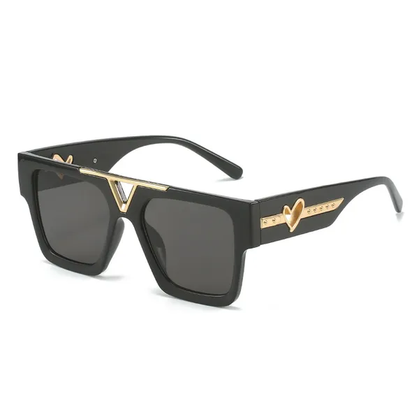 Black_And_Gold_Oversized_Square_Frame_Sunglasses_With_Metal_Accents