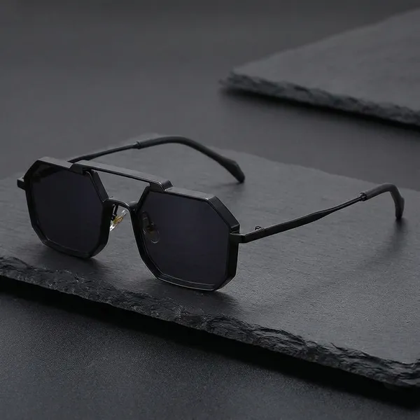 Black_Geometric_Hexagon_Frame_Sunglasses_Metal_With_Dark_Lenses