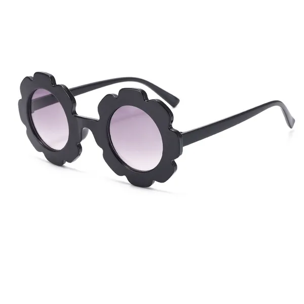 Black_Flower_Shaped_Kids_Sunglasses_With_Gradient_Lenses
