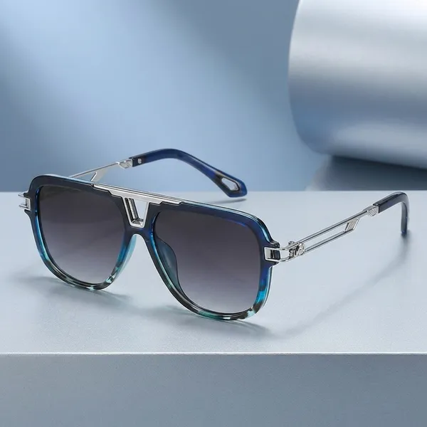 Blue_Stylish_Gradient_Blue_Aviator_Sunglasses_With_Silver_Metal_Frame
