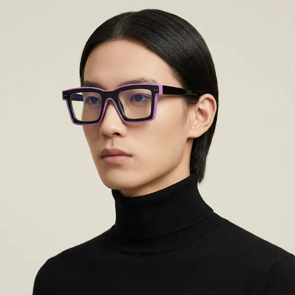 Purple_Trendy_Two_Tone_Square_Frame_Blue_Light_Blocking_Glasses