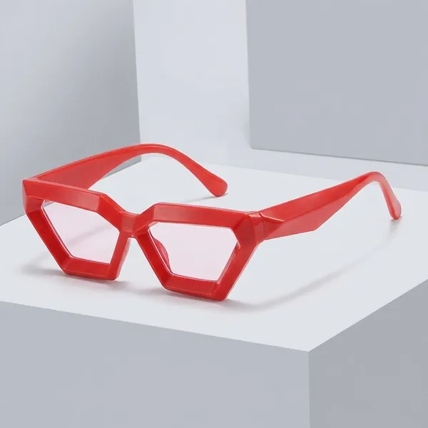 Red_Trendy_Geometric_Red_Frame_Clear_Lens_Fashion_Sunglasses