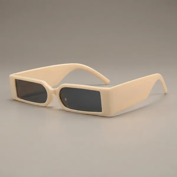 Beige_Retro_Rectangle_Sunglasses_Beige_Frame_With_Dark_Lenses