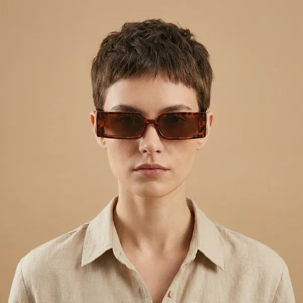 Brown_Trendy_Rectangular_Tortoiseshell_Sunglasses_With_Tinted_Lenses