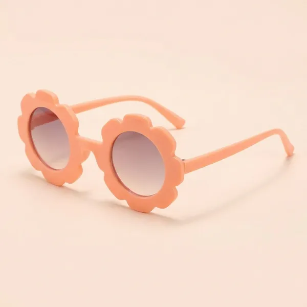 orange_Flower_Shaped_Kids_Sunglasses