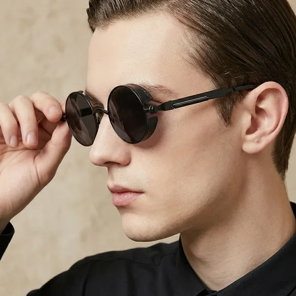 Black_Vintage_Round_Steampunk_Sunglasses_With_Side_Shields