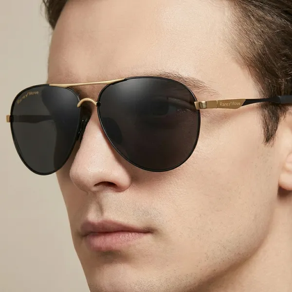 Gold_And_Black_Polarized_Aviator_Sunglasses_With_And_Frame