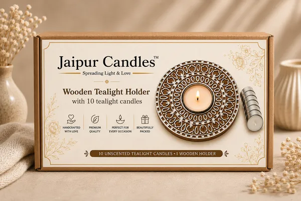 Jaipur_Candles_Wooden_Tealight_Candle_Holder_with_10_Unscented_Tealight_Candles