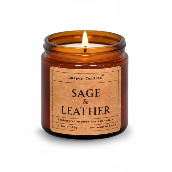 Sage_&_Leather_Aromatherapy_Scented_Candle