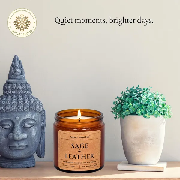 Sage_&_Leather_Aromatherapy_Scented_Candle