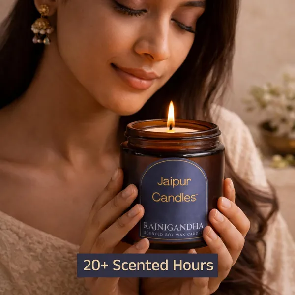 Rajnigandha_Amber_Jar_Soy_Wax_Candle