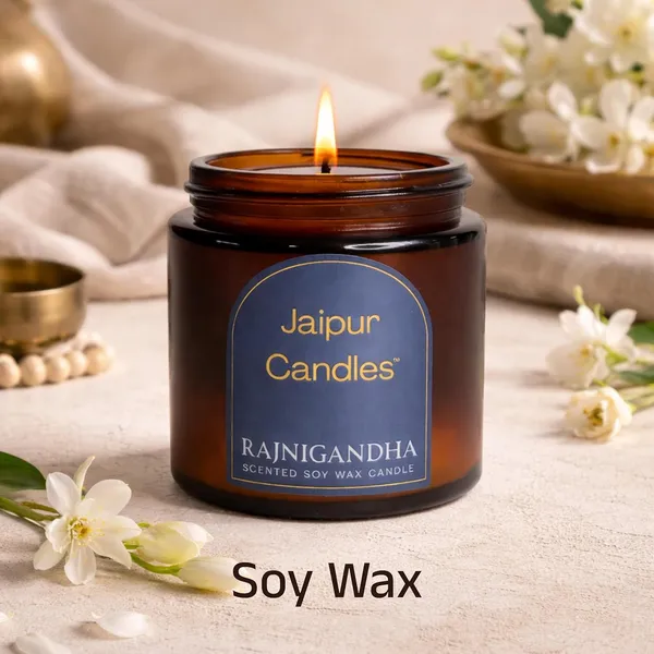 Rajnigandha_Amber_Jar_Soy_Wax_Candle